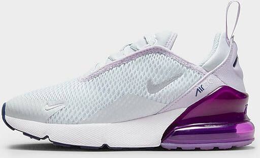 Nike Air Max 270 Kinderen Pure Platinum/Violet Frost/Midnight Navy/Metallic Silver Kind