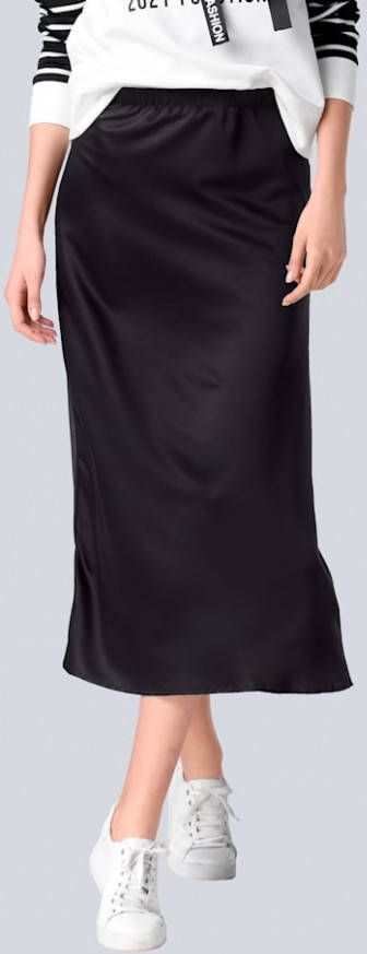 alba moda Rok van soepelvallend materiaal Zwart