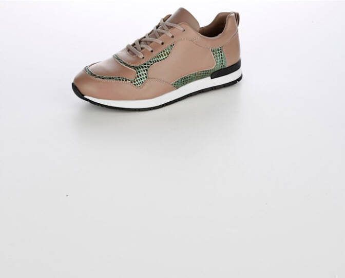 alba moda Sneaker Taupe/Groen/Metallic