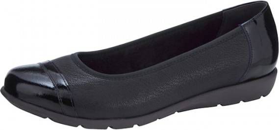 Naturläufer Ballerina van een mooie leermix Marine