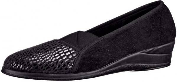 Belafit Pantoffel in aantrekkelijke krokolook Zwart