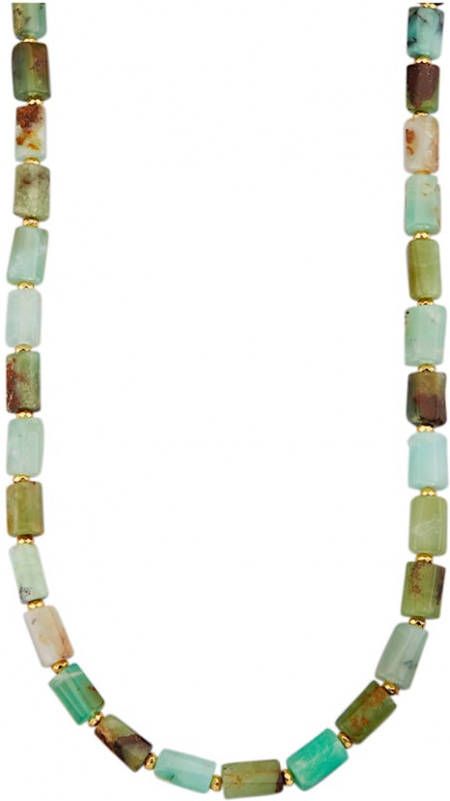 KLiNGEL Collier van chrysopraas en hematiet Multicolor