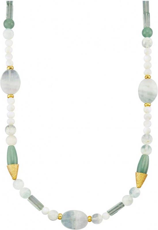 KLiNGEL Collier van echt zilver Groen