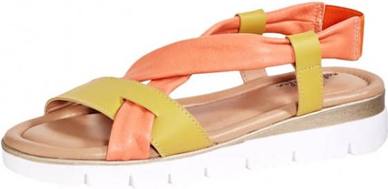 Naturläufer Sandaaltje Hoogwaardig leer Oranje