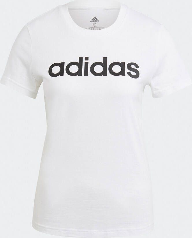 Adidas Loungewear Essentials Slim Logo Dames T Shirts White Katoen Jersey online kopen