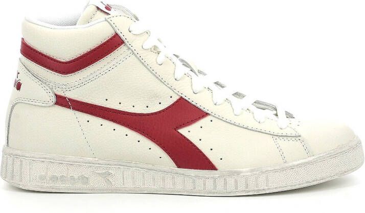 Diadora Witte Hoge Sneaker Game High Waxed Dames