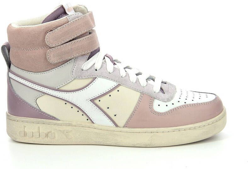Diadora Roze Hoge Sneaker Magic Basket Mid Icona Woman