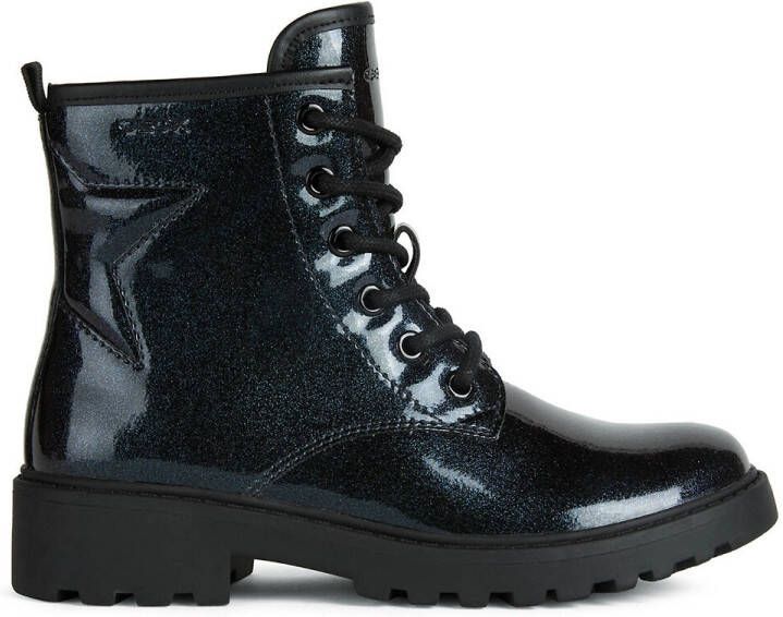 Geox Veterboots paars Imitatieleer