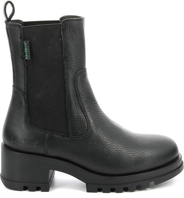 Kickers Kick Happy Chelsea Boots , Zwart, Dames