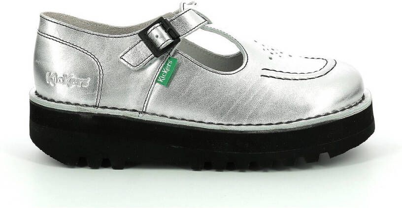 Kickers Instappers & Slip ons Grijs Dames