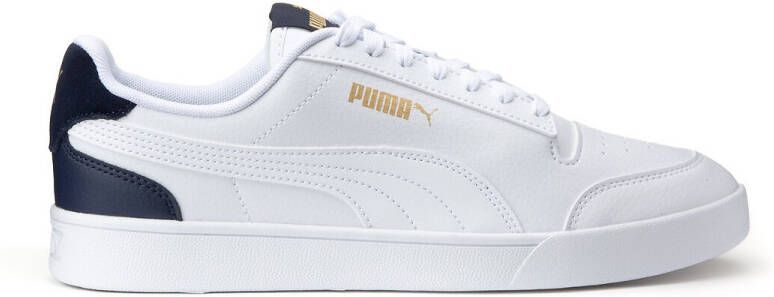 Puma Shuffle sneakers wit/donkerblauw/goud