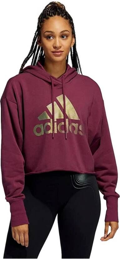 Adidas Hoodies & Sweatvesten Rood Dames