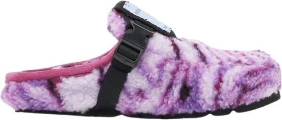 alexander mcqueen GR9 gemarmerde mocassin slip ups , Paars, Dames