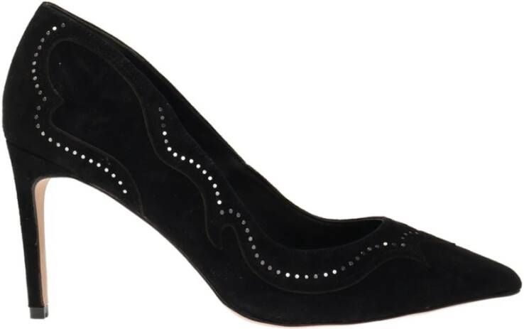 AllSaints Zehra suede stiletto pompen , Zwart, Dames