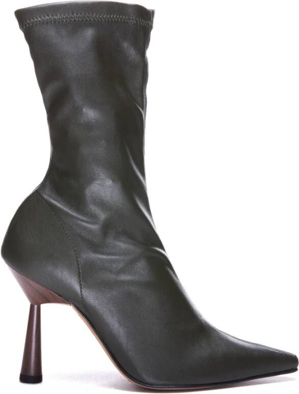 Angel Alarcon Enkellaarsjes Groen Dames