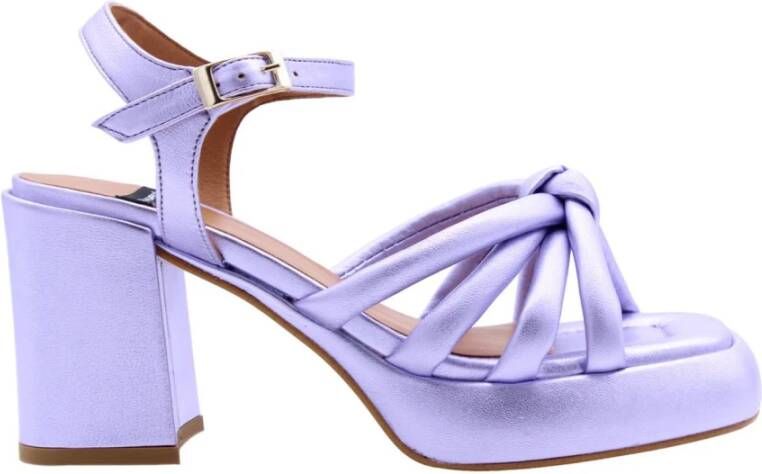 Angel Alarcon Hoge hiel sandalen , Paars, Dames