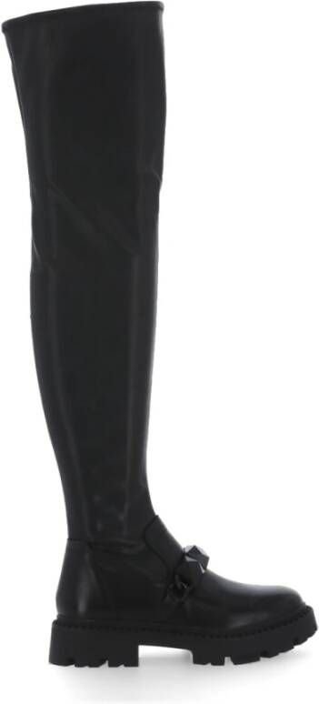 Ash Hoge & overknee laarzen Zwart Dames