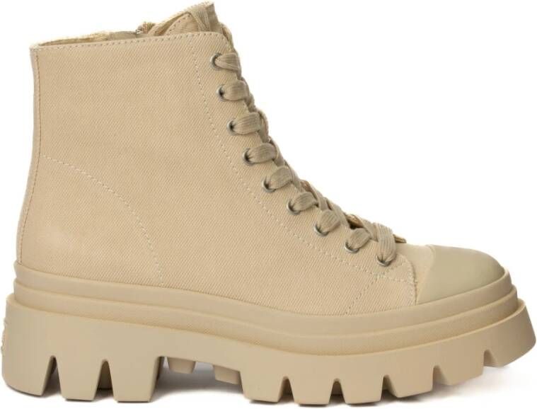 Ash Lace up Boots , Beige, Dames