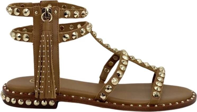 Ash Platte sandalen , Bruin, Dames