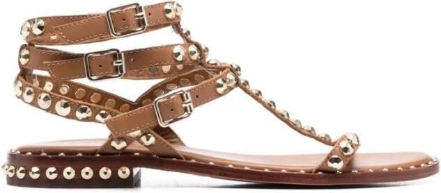 Ash Platte sandalen , Bruin, Dames