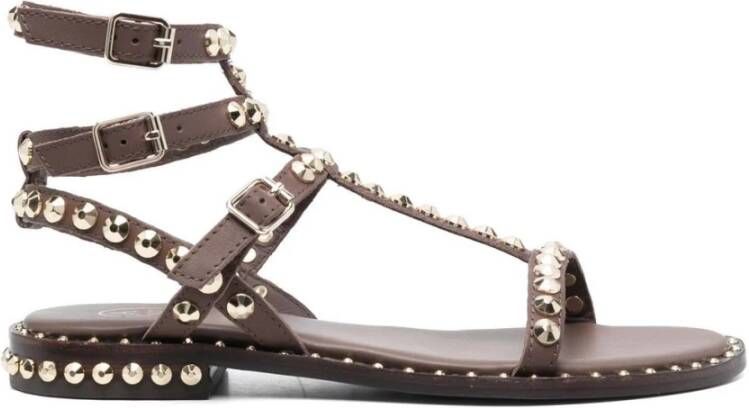 Ash Platte sandalen , Bruin, Dames
