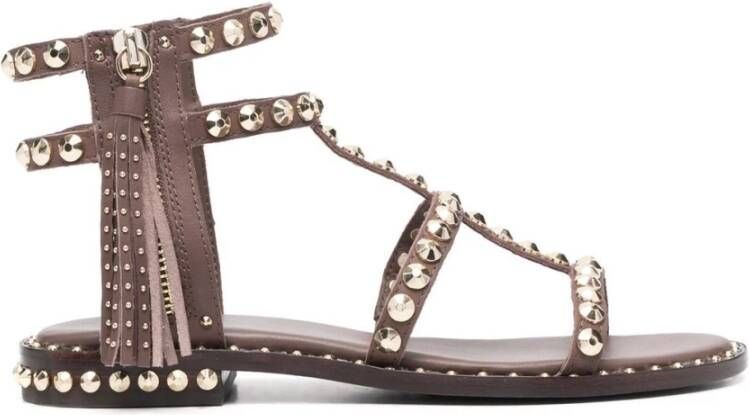 Ash Platte sandalen , Bruin, Dames