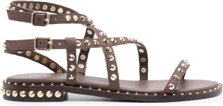 Ash Platte sandalen , Bruin, Dames