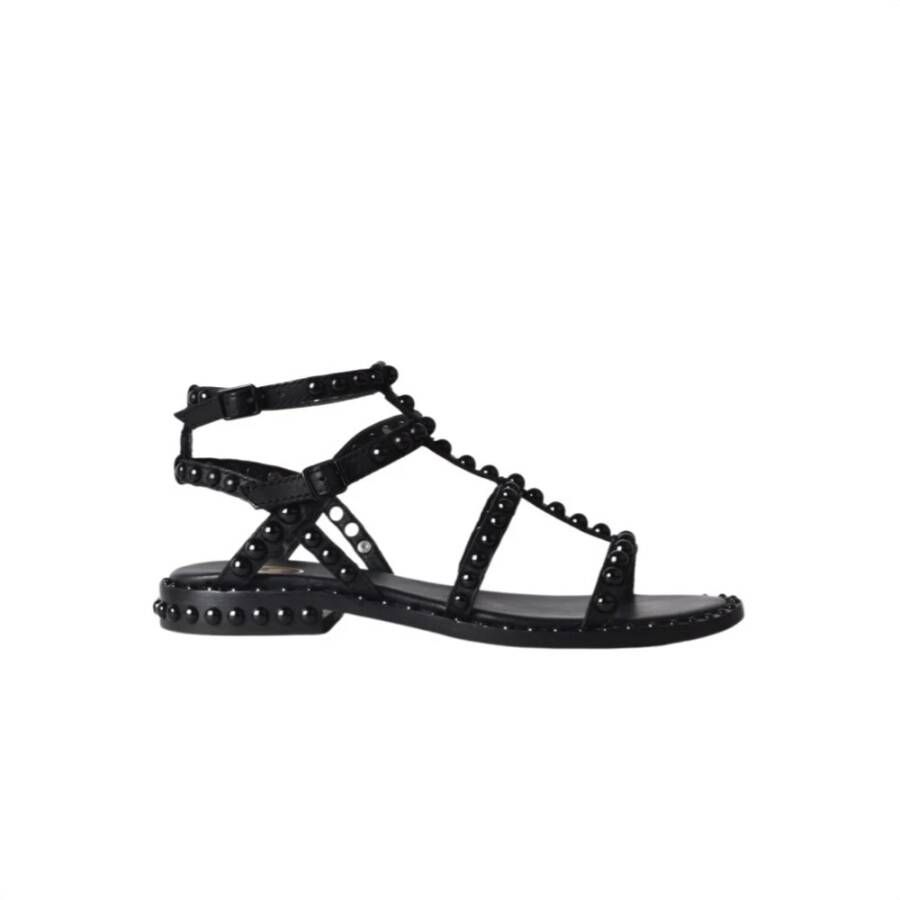 Ash Platte sandalen , Zwart, Dames
