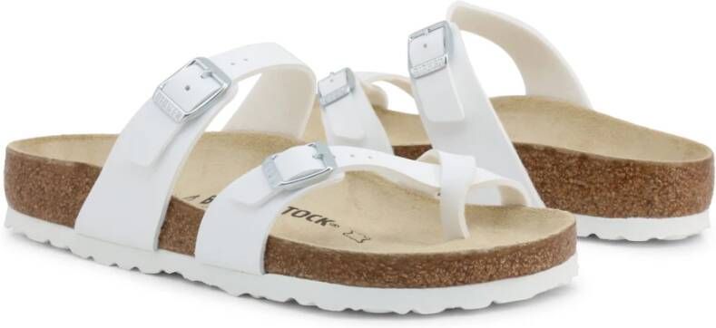 Birkenstock Platte sandalen , Wit, Dames