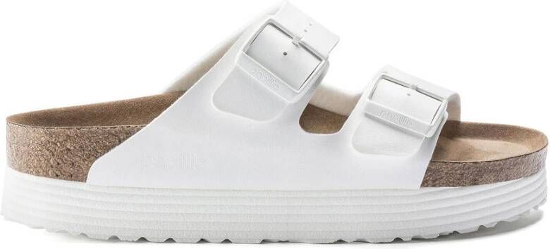 Birkenstock Sandalen Arizona platform Vegan Birko Flor , Wit, Dames