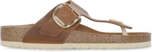 Birkenstock Platte sandalen , Bruin, Dames