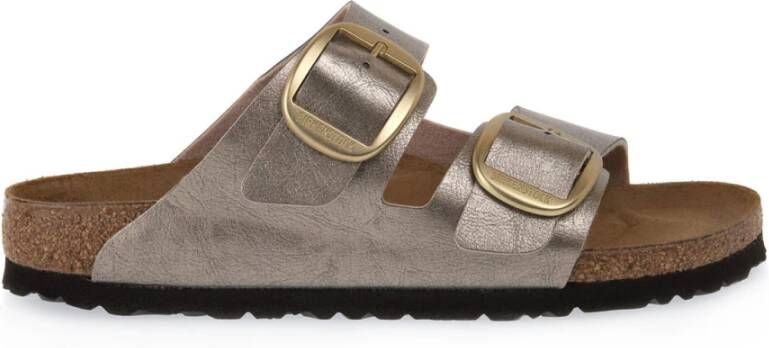 Birkenstock Arizona Big Buckle Birko Flor Sandals , Grijs, Dames