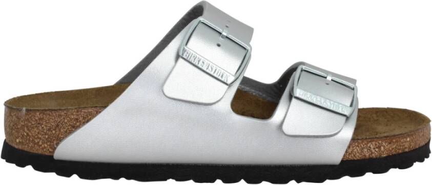Birkenstock Slippers Arizona van glanzende birko flor, schoenwijdte smal