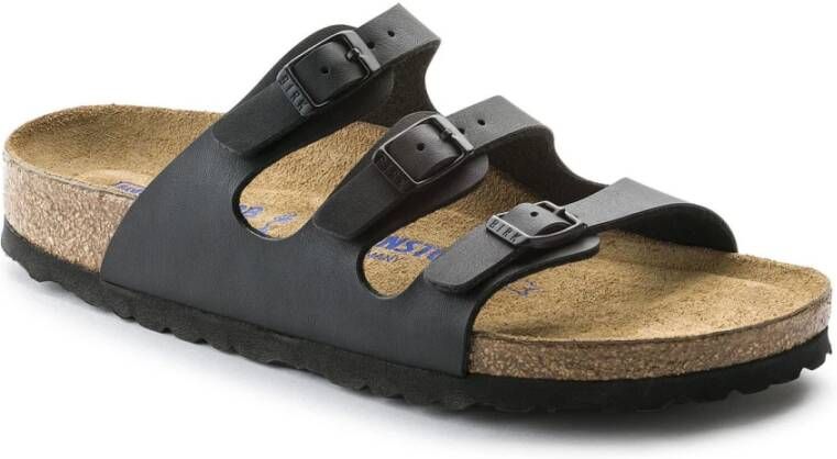 Birkenstock Florida Sandals , Zwart, Dames
