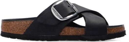 Birkenstock Siena Big Buckle dia`s , Zwart, Dames