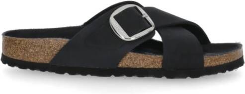 Birkenstock Muiltjes in leer, Sienna Big Buckle
