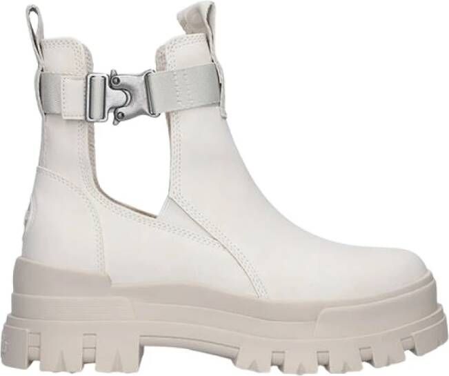 Buffalo Enkellaarsjes Beige Dames