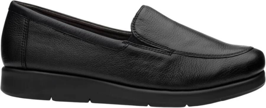 Caprice black casual closed loafers , Zwart, Dames