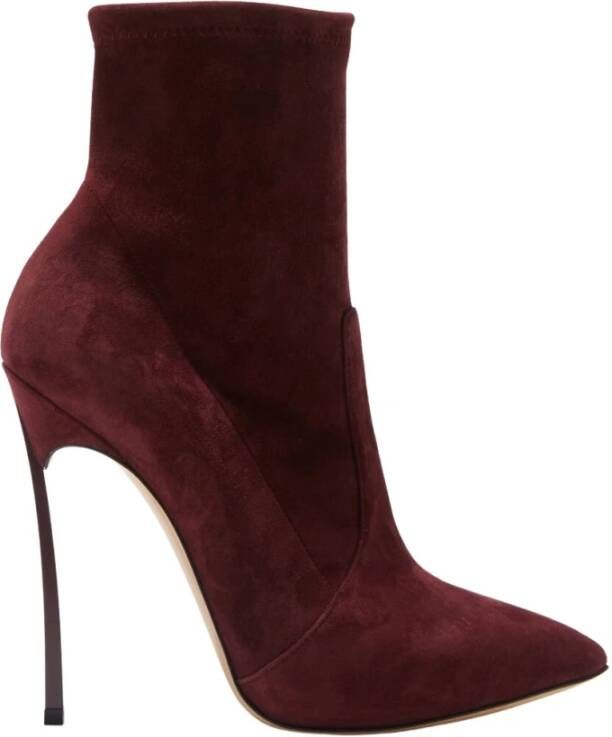 Casadei Enkellaarsjes Paars Dames