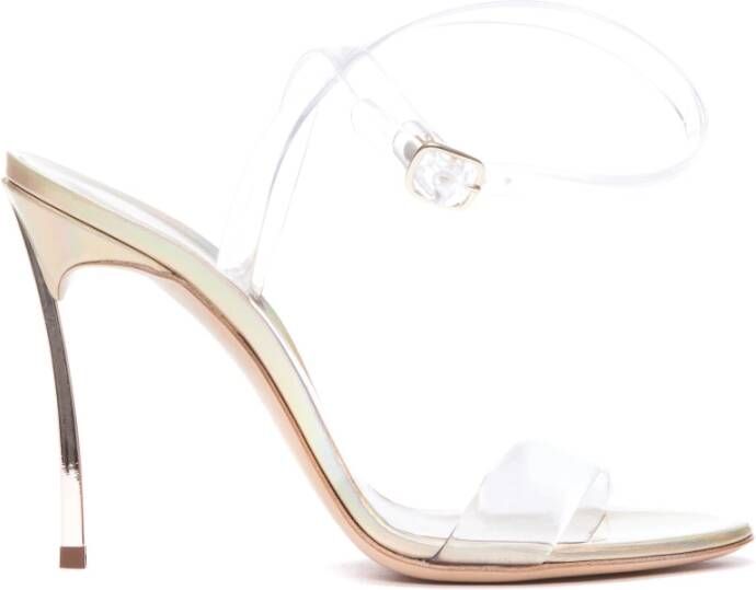 Casadei Hoge hiel sandalen , Geel, Dames