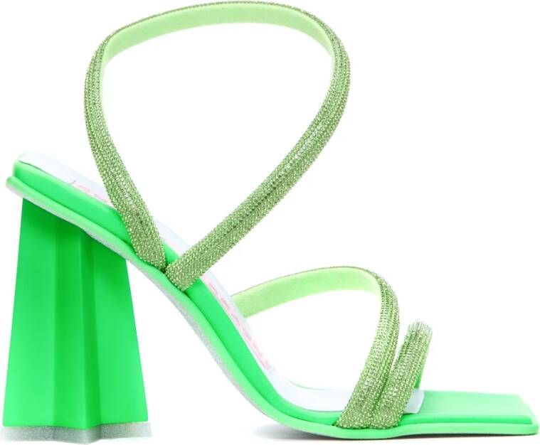 Chiara Ferragni Hoge hiel sandalen Collection, Groen, Dames