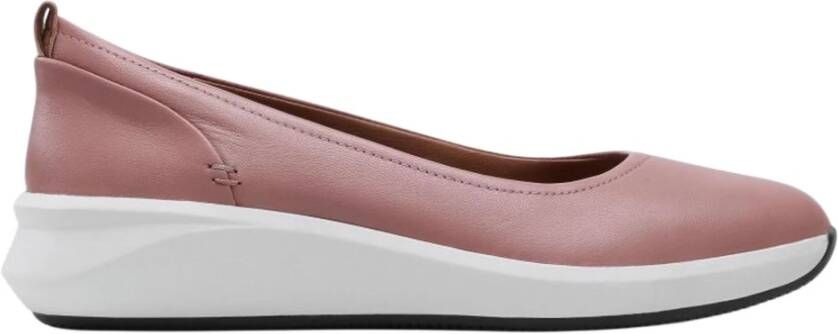 Clarks Ballerina's Roze Dames