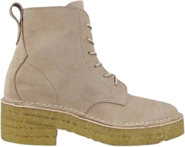 Clarks Enkellaarsjes Beige Dames