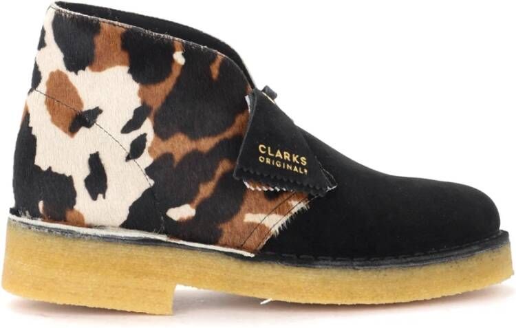 Clarks Enkellaarsjes Zwart Dames