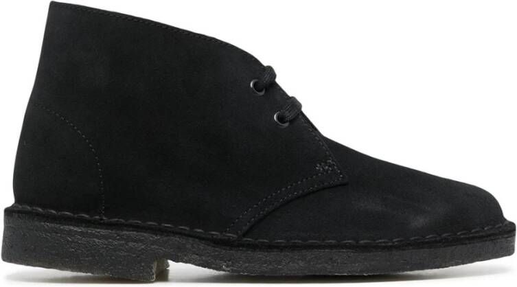 Clarks Enkellaarsjes Zwart Dames
