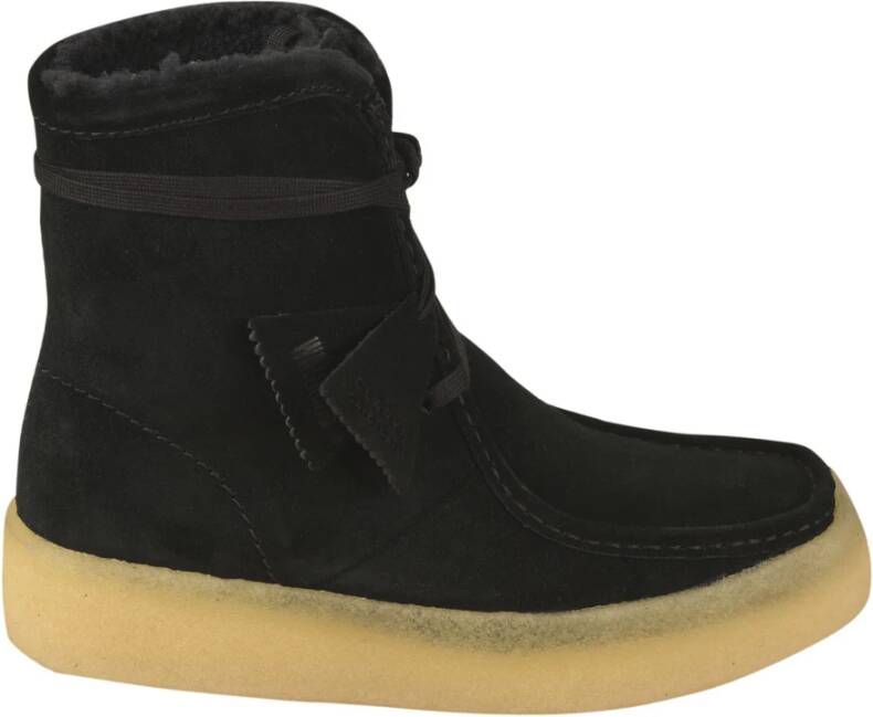 Clarks Enkellaarsjes Zwart Dames