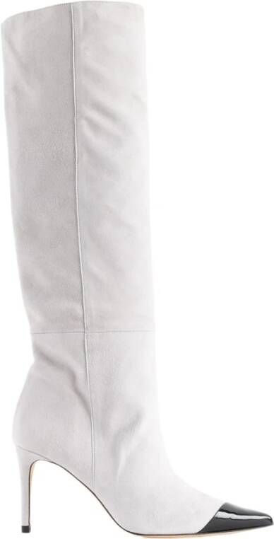 Custommade Alia suede laarzen , Grijs, Dames