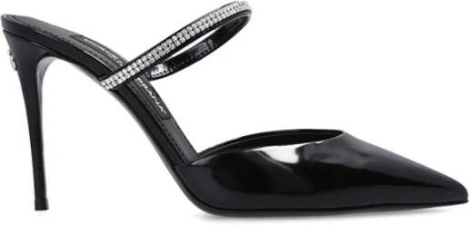 Dolce & Gabbana Cardinale hakken muilezels , Zwart, Dames