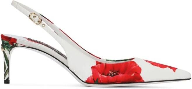 Dolce Gabbana With Heel White , Wit, Dames