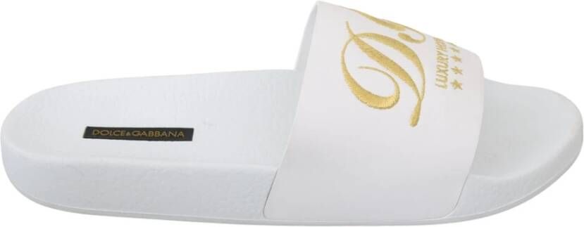 Dolce & Gabbana Witte luxe hotel zwembad glijbanen , Wit, Dames